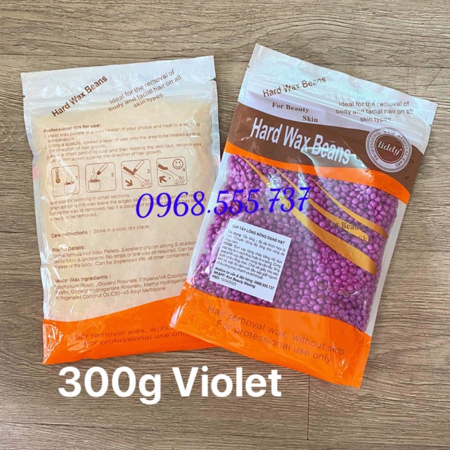 Sáp wax tẩy lông viên Hard wax beans Liddy Chính hãng Violet Hoa Lan Tím siêu ăn lông