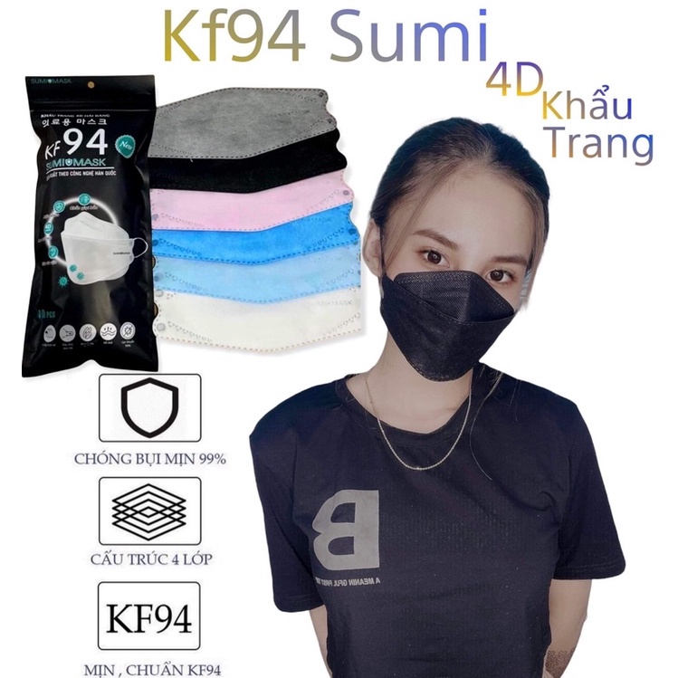 Khẩu Trang Y Tế KF94 SUMI MASK 4 Lớp Kháng Khuẩn
