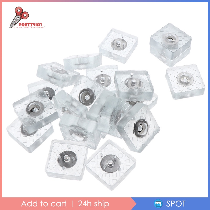 Set 20 Miếng Silicone Lót Chân Bàn Ghế Gỗ Chống Trượt Prettyia1