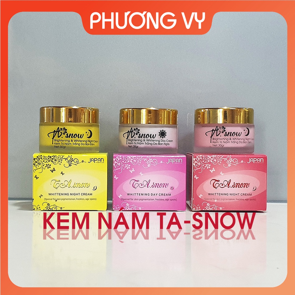 [CHÍNH HÃNG] Kem đêm nám vỗ bong TA snow, chuyên làm mờ nám, tàn nhang lâu năm và dưỡng trắng da, mỹ phẩm vỗ bong.