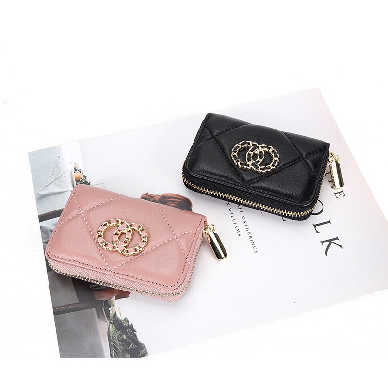 Ví da cừu SeaGloca cỡ nhỏ đựng thẻ phong cách thời trang dành cho nữ