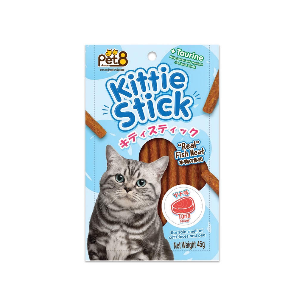 🇹🇭 Bánh thưởng cho mèo PET8 KITTIE STICK Nhiều Vị 40g