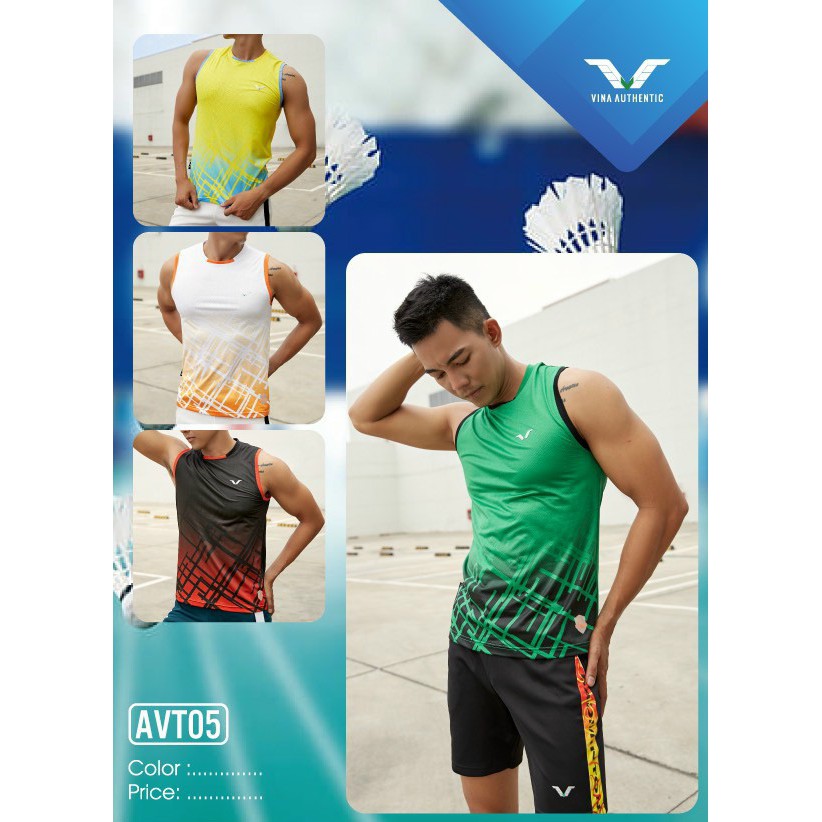 Áo Thể Thao Nam 3 Lỗ Tập Gym TANKTOP Vina Sport- Lapi VN, AVT05 Nhiều Màu Thời Trang, Full Size