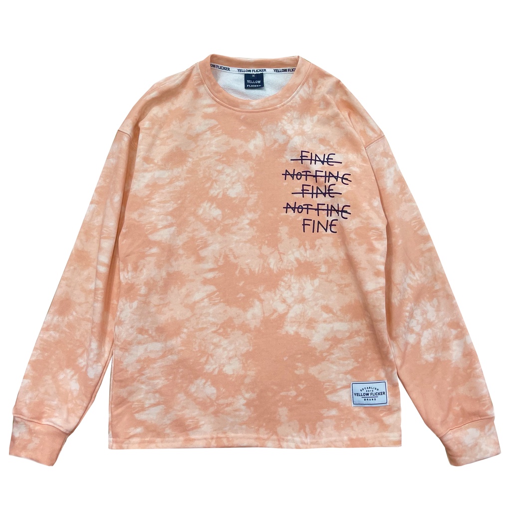 Áo tay dài cổ tròn YELLOW FLICKER FNF unisex