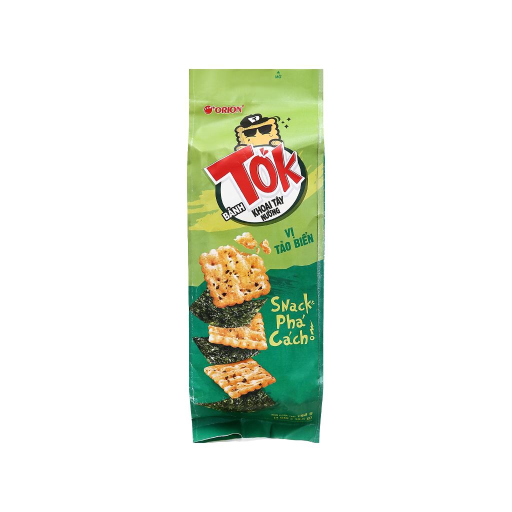 Bánh vị tảo biển TOK Orion gói 154g