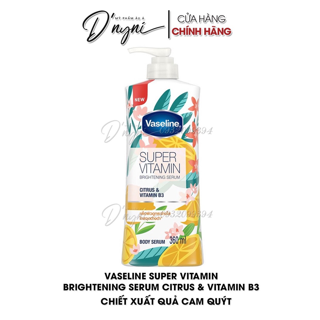 Dưỡng Thể Huyết Thanh Vaseline Super Vitamin 360 ml Thái Lan