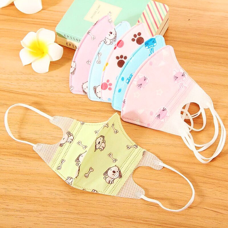 Set 5 Khẩu Trang Cho Bé Mềm Thoáng Kháng Khuẩn An Toàn Cho Bé