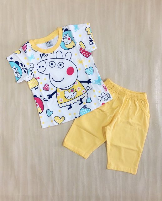 Bộ lửng heo peppa cho bé gái 8-21kg