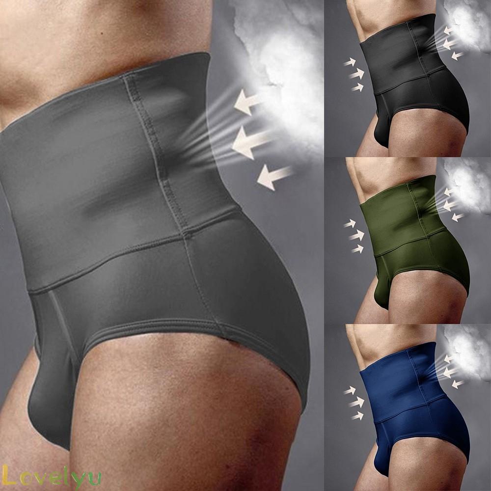 Quần lót boxer lưng cao chất liệu 100% thoáng khí thoải mái cho nam M~3XL