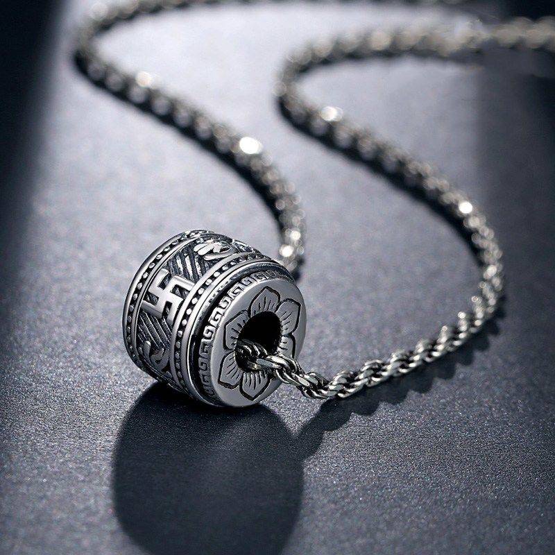 Vòng cổ Mạ Bạc 925 Mặt Hình Chữ Cái Vận Chuyển Sáu Nhân Vật Thật Cổ Điển Làm Quà Tặng Sinh Nhật Cho Cặp Đôi