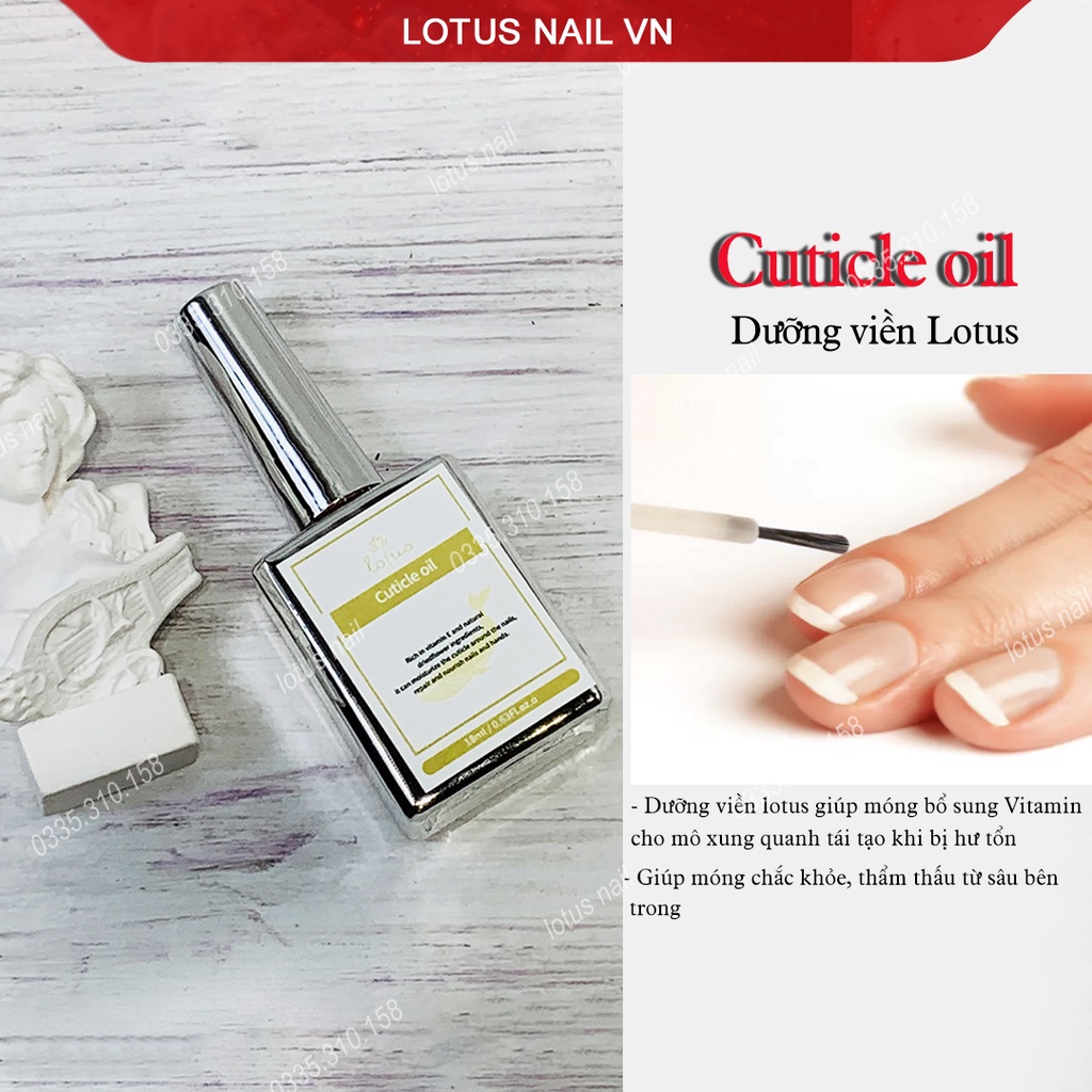 Dưỡng viền móng Lotus cao cấp ( curticle oil ) bảo vệ và cung cấp vitamin E cho da