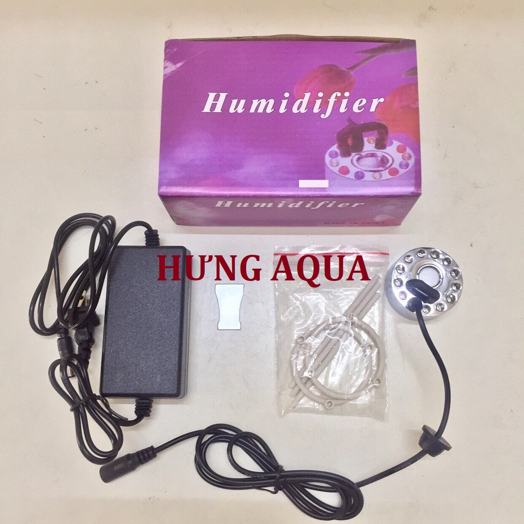 Máy tạo khói, sương Humidifier cho hòn non bộ, hồ bán cạn, bể thủy sinh, tạo khói khỏe có đèn