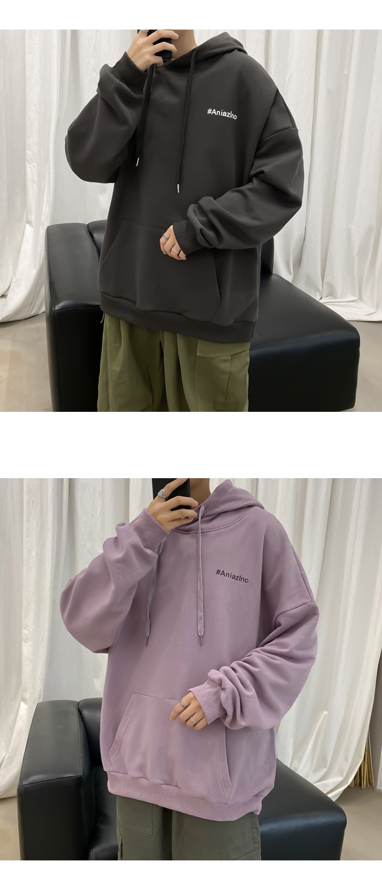 Áo Hoodie Dáng Rộng Thời Trang Phong Cách Cá Tính Cho Nam | BigBuy360 - bigbuy360.vn
