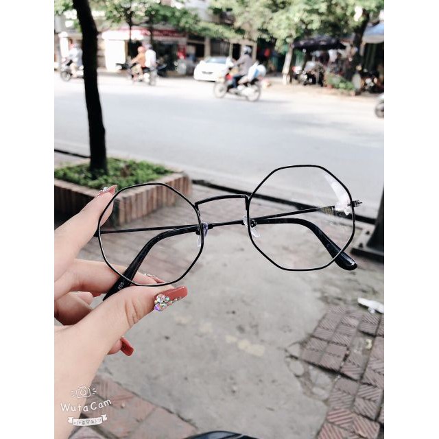 [HOT] Kính lục giác tròn gọng nhỏ cho nữ - kính râm thời trang siêu dễ thương