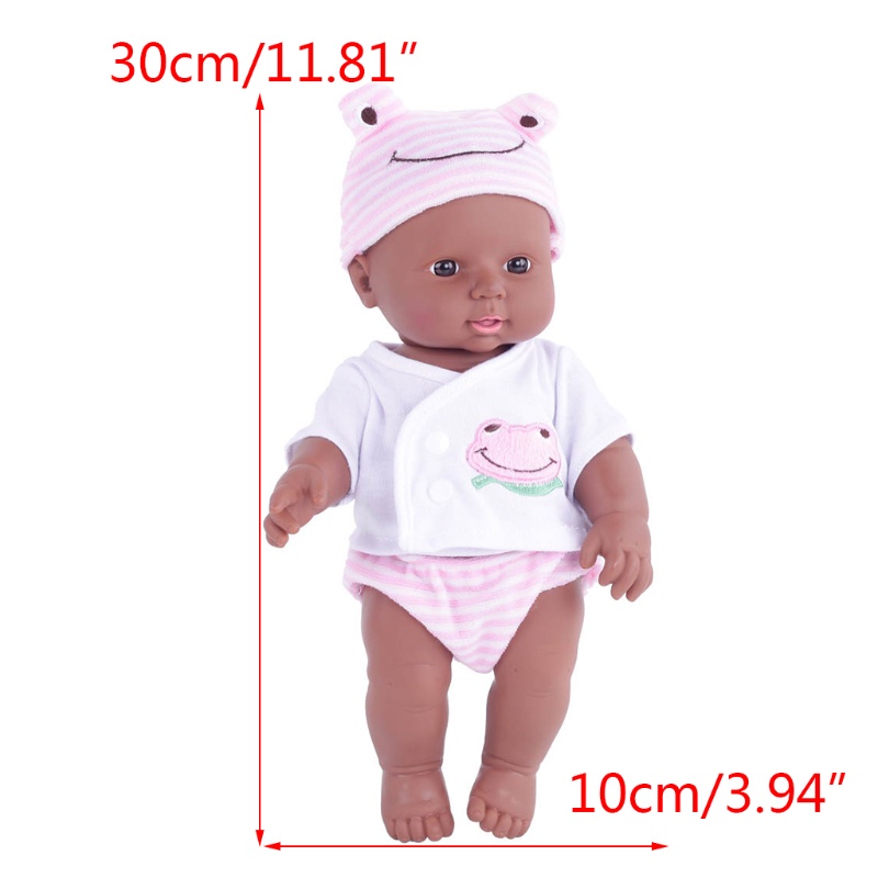 Bộ 12 Búp Bê Em Bé Đang Ngủ Như Thật Mềm Mại Phong Cách Châu Phi Đáng Yêu