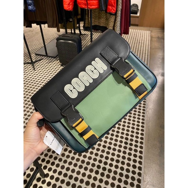 Túi Coach đeo chéo nam da thật chuẩn xịn xò