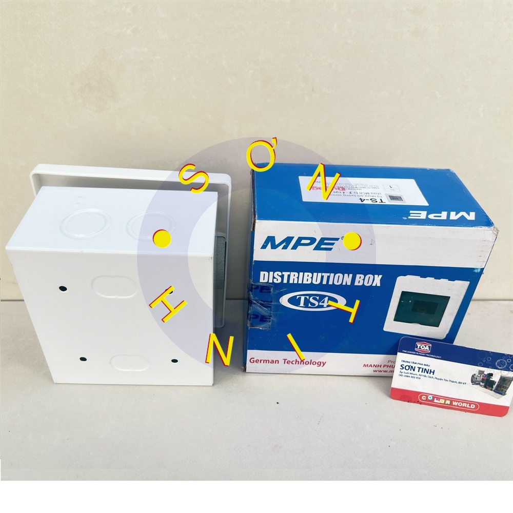 TỦ ĐIỆN ÂM TƯỜNG 4 ĐƯỜNG MPE CHỨA MCB TS-4 (không bao gồm CB)