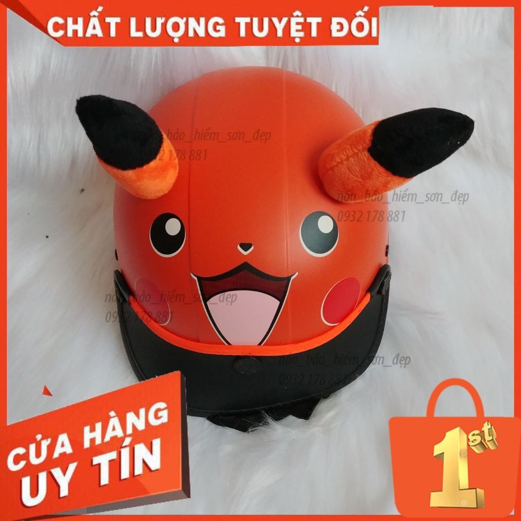 Mũ Bảo Hiểm Trẻ Em_Nón Bảo Hiểm Trẻ Em Pokemon