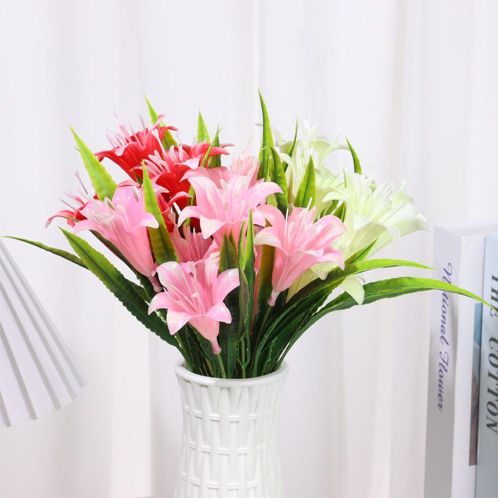 Bó Hoa Tử Đinh Hương 7 Lá Ba Tư 33cm Nhiều Màu Trang Trí Nhà Cửa
