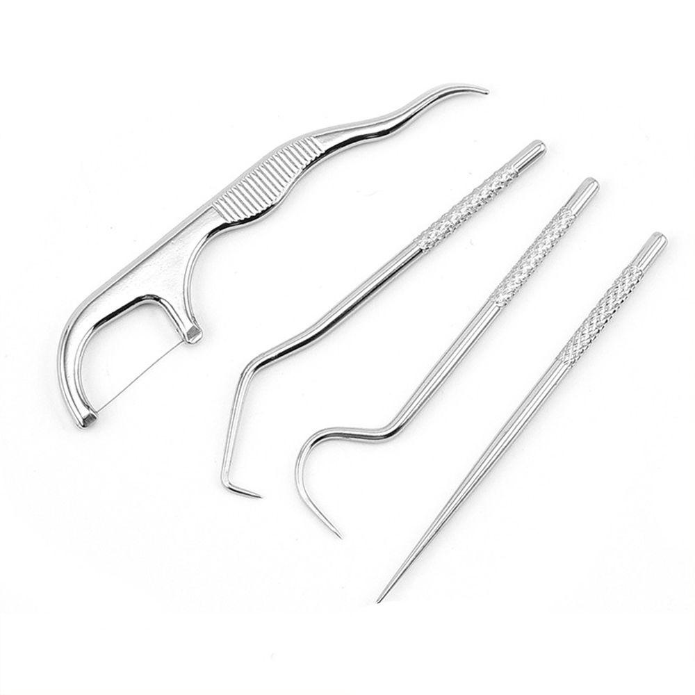 Bộ Dụng Cụ Chăm Sóc Răng Miệng Đa Năng Bằng Thép Không Gỉ