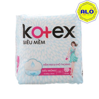 Băng vệ sinh Kotex siêu mềm siêu mỏng cánh 23 cm-Alotaphoa