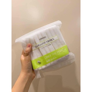 [CHÍNH HÃNG] BÔNG TẨY TRANG MINISO [180 MIẾNG]