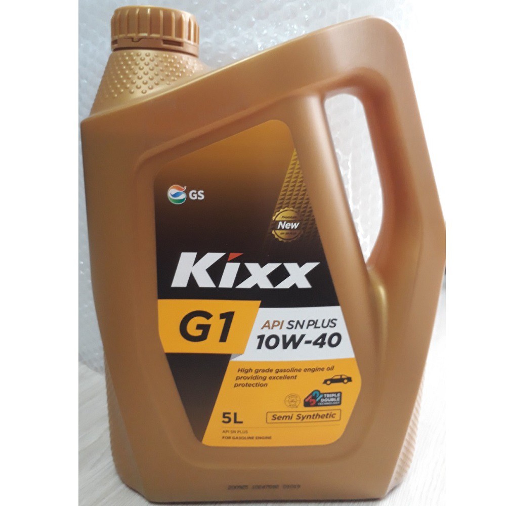 [ Dầu Động Cơ Xăng ] Kixx G1 SN 10W40 5Lít – Thùng Nhựa tiết kiệm nhiên liệu cho xe của bạn . Nhập Khẩu từ HÀN QUỐC.