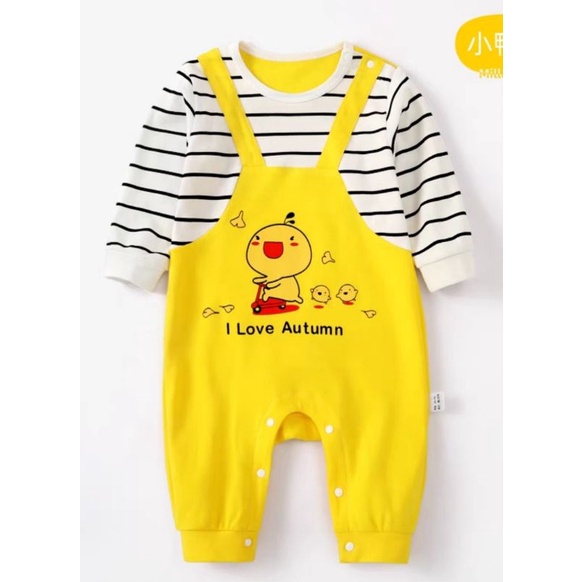 bộ bodysuit  yếm cotton dài tay cho bé trai/gái