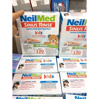 Bộ gồm 120 gói rửa mũi trẻ em Neilmed kids