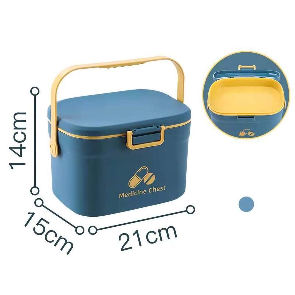 Có thể bán buôn Hộp đựng thuốc May thiếc PP 2 lớp Di động cho Văn phòng tại nhà Virgina056 Hàng giao ngay