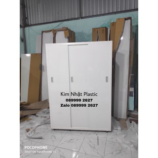 Tủ quần áo 3 cánh cửa lùa khung sồi cánh trắng cực đẹp BẢO HÀNH 2 NĂM FREESHIP