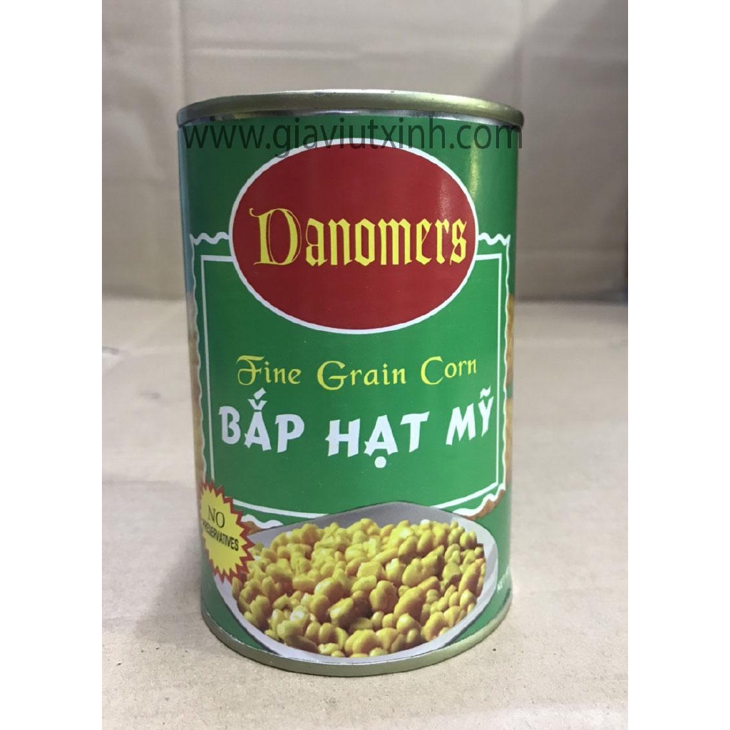 BẮP HẠT MỸ LON DANOMERS 425G - CANNED SEED CORN