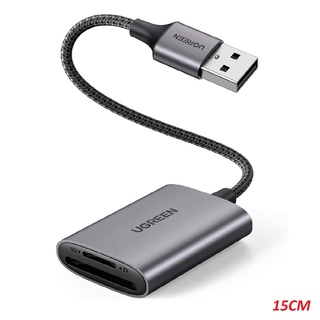 Ugreen 80887 usb-a to sd/tf memory card reader alu case cm401