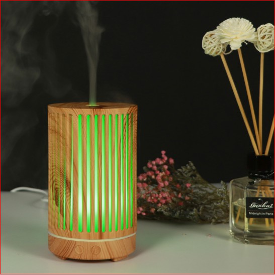 Máy xông tinh dầu, máy khuếch tán tinh dầu trụ nhựa dọc 200ml