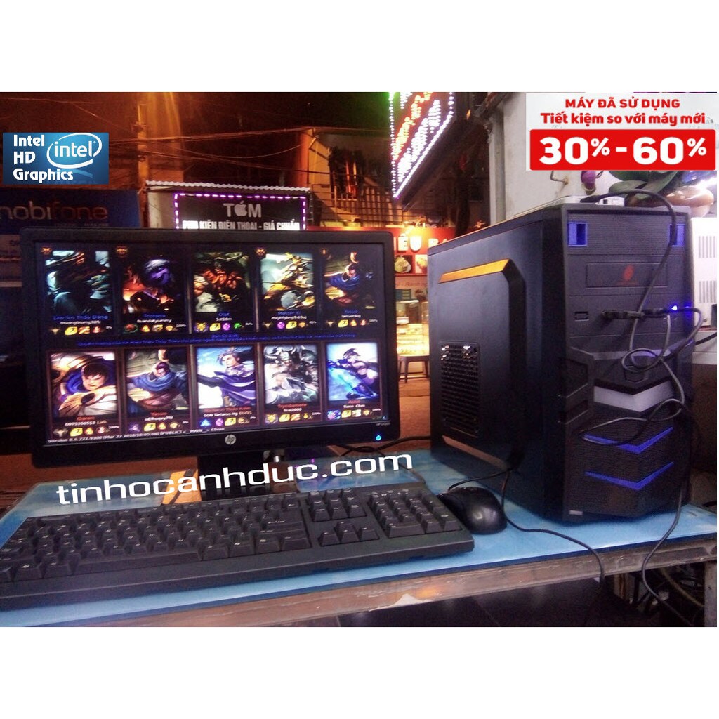 Bộ máy PC ADA319 + Màn hình LCD 19 chữ nhật tặng Phím chuột MỚI