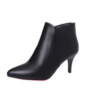 Giày boot nữ cổ ngắn sexy màu đen 7cm