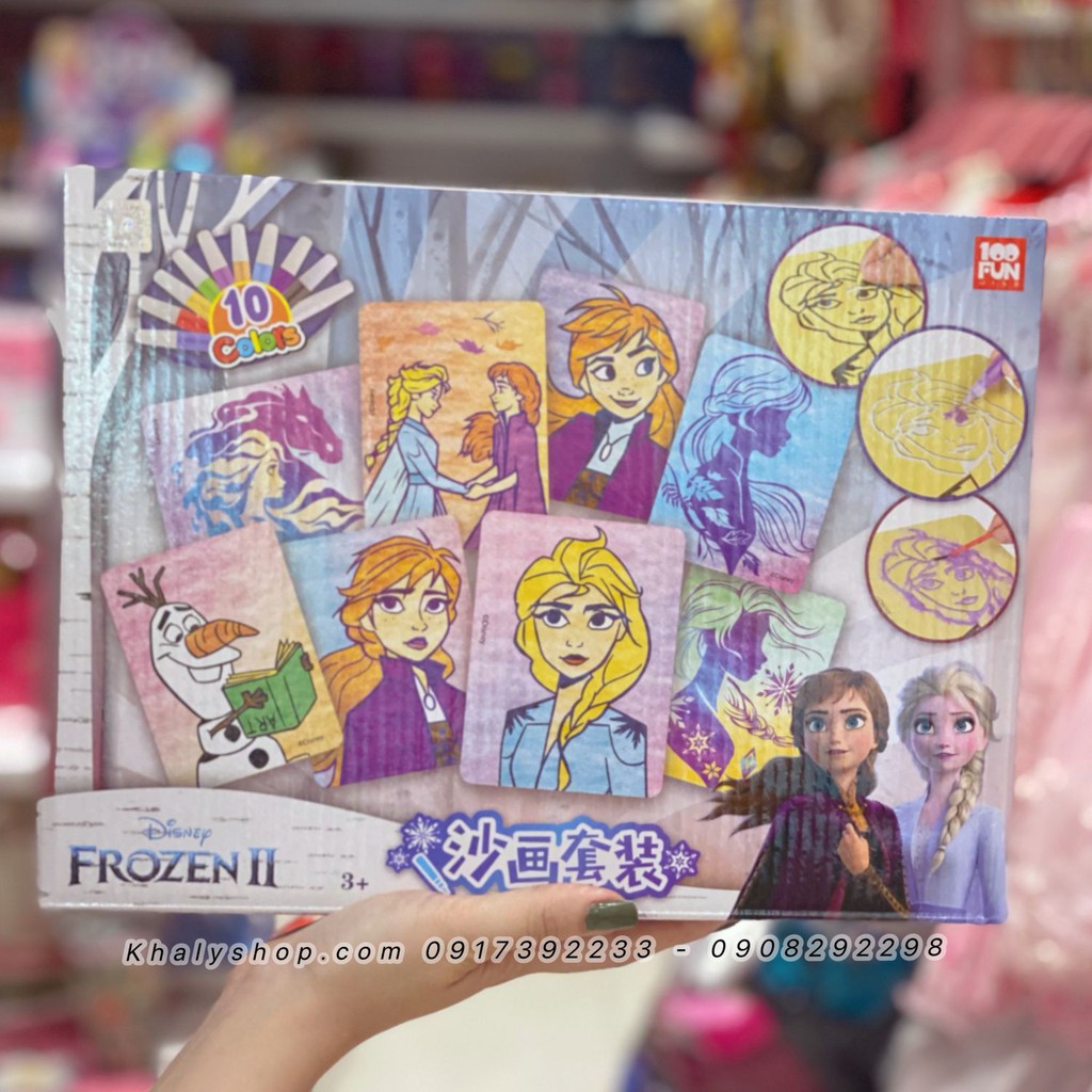 Bộ đồ chơi tranh cát hình công chúa Elsa Anna (Frozen) siêu hot cho trẻ em bé gái (Disney) - 45NDS1583