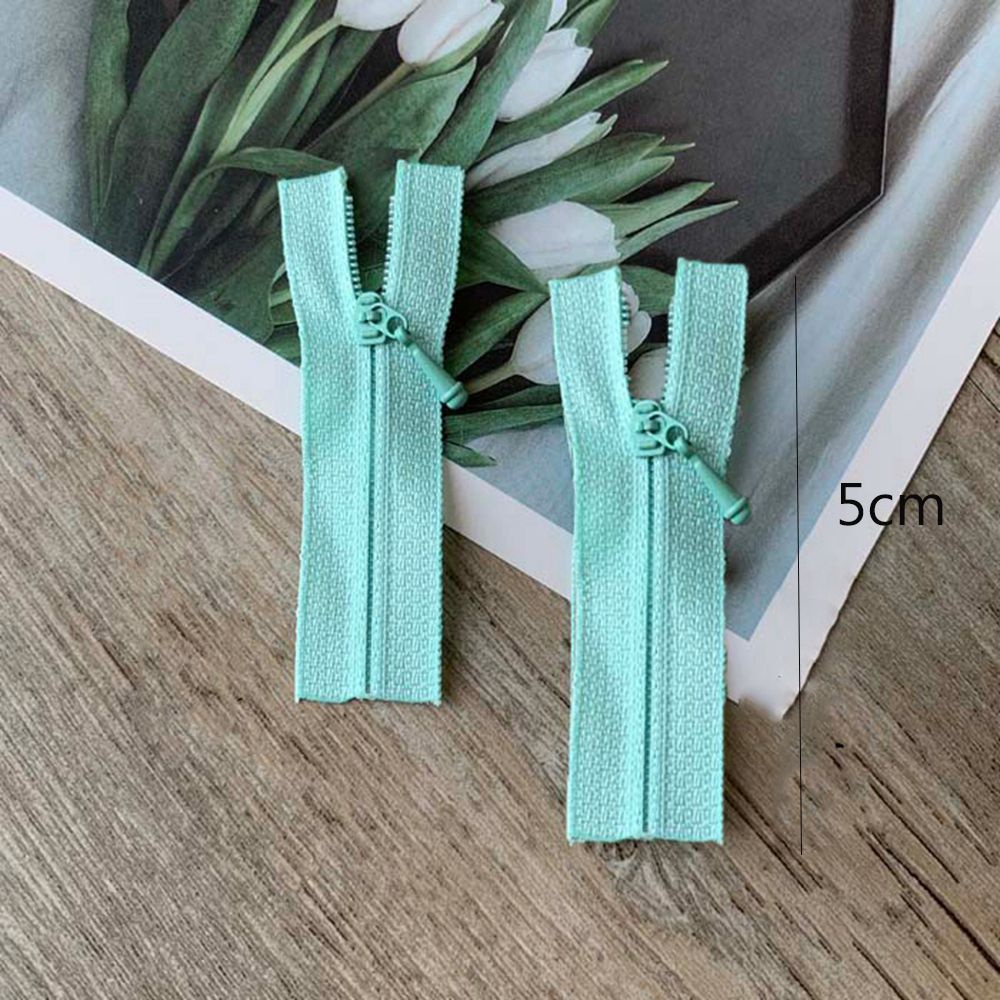Set 5 Dây Kéo Mini 20 Màu May Quần Áo Thủ Công Chất Lượng Cao Cho Búp Bê Bán Chạy 5cm