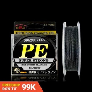Dây dù câu cá pe super strong tải cá 71kg
