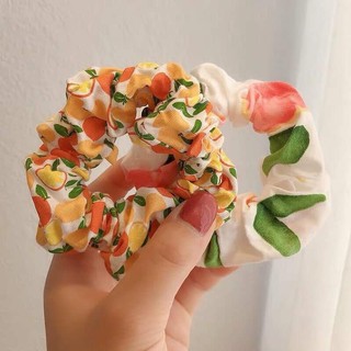 🍓Chun cột tóc Scrunchies trái cây nhiệt đới