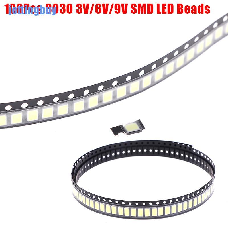 Bộ 100 Đèn Led 3030 Smd 1w 3v / 6v / 9v