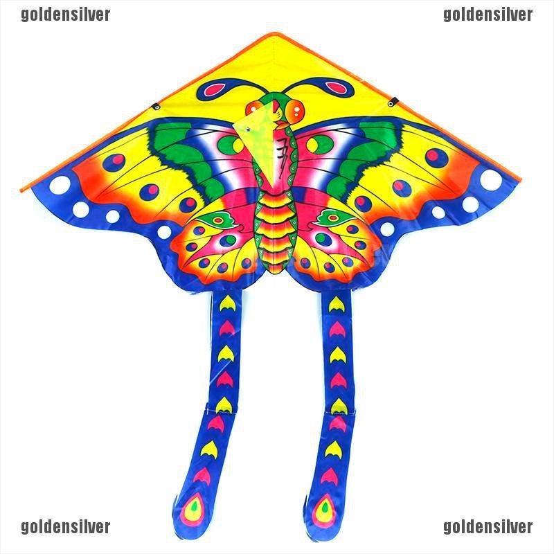 1 Bộ Diều Bay Hình Bướm Có Tay Cầm Kích Thước 90 * 50CM