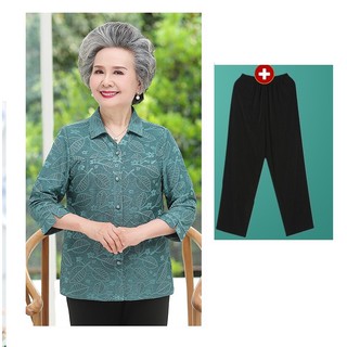 Bộ quần áo cho người già la bang