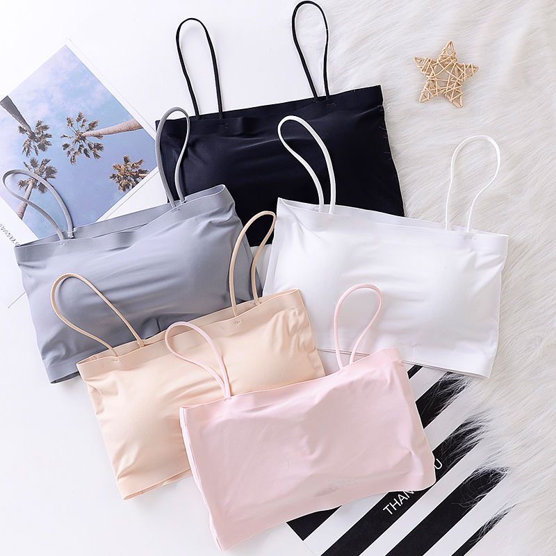 Áo Bra Quây Hai Dây Đúc Su Áo Bralette Tập Gym Yoga Mainia Shop