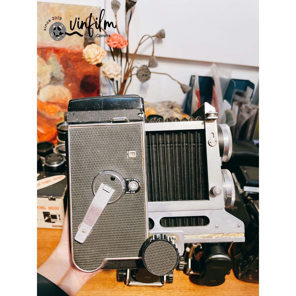 Máy ảnh film TLR Mamiyaflex C3 & Lens Mamiya Sekor 105F3.5