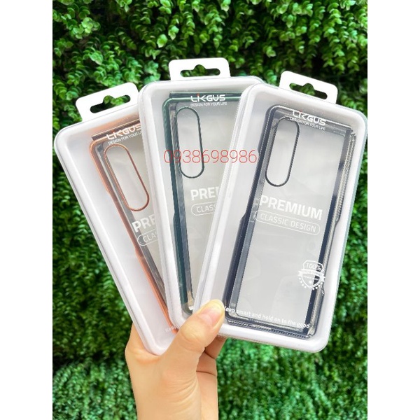 samsung galaxy Z FOLD 3 5G / Z FLIP 4 5G ốp lưng trong viền xi màu chính hãng LIKGUS sang chảnh