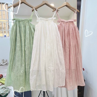 ĐẦM MAXI PLI HAI DÂY