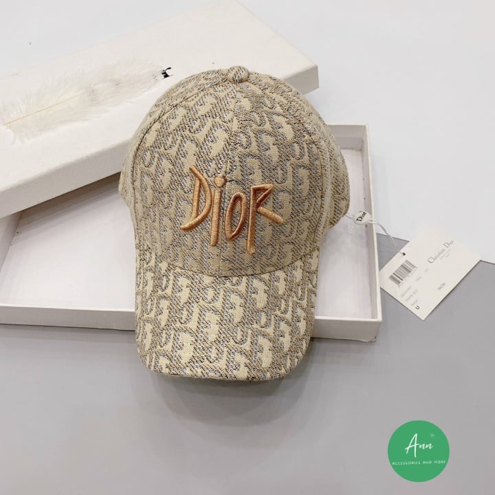 Mũ Lưỡi Trai Dior❤️Freeship❤️ Mũ lưỡi trai Dior thêu chữ nổi 3D thời trang, họa tiết ấn tượng, phom mũ chuẩn hàng xuất