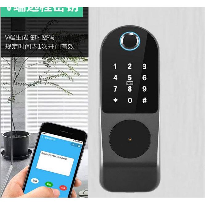 [ Có Video] Khóa Cổng 5 Cách Mở Khóa Có Vân Tay Dùng Pin và Điện, Dùng App Tuya Smart 1 mặt