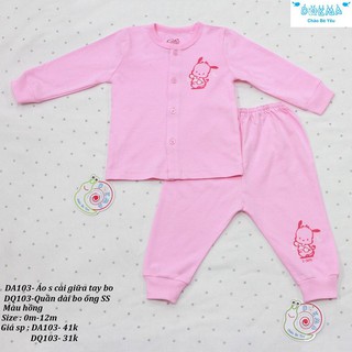 (DA103/DQ103) Dokma- bộ dài tay sơ sinh( nhiều mẫu) sz 0-12m